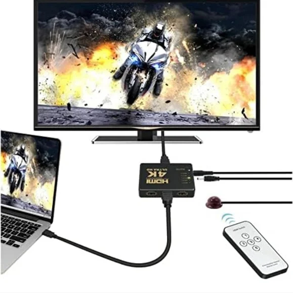 ILOVA 4K HDMI Switch 5 Port Video Switcher Supports 3D Full 1080P Ultra HD HDMI - Picture 1 of 9